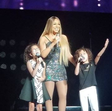 Monroe Cannon with her brother and mother.